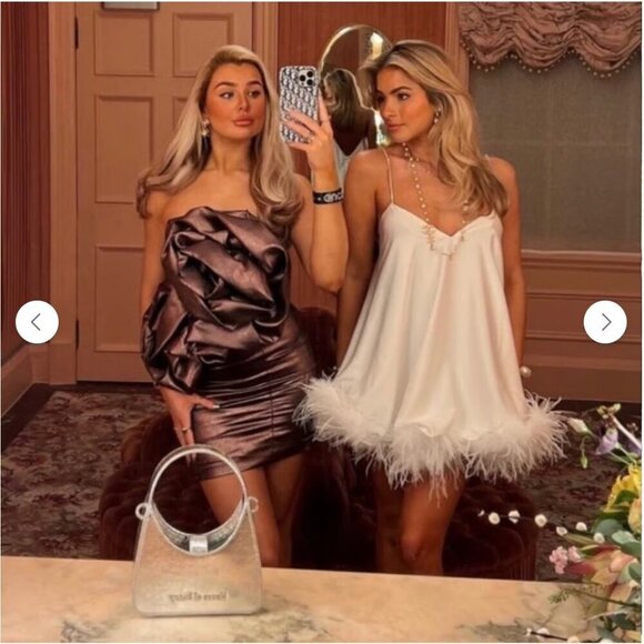 Zara fav blogger flowers voluminous dress Size M NEW WITH TAG! - Picture 6 of 15